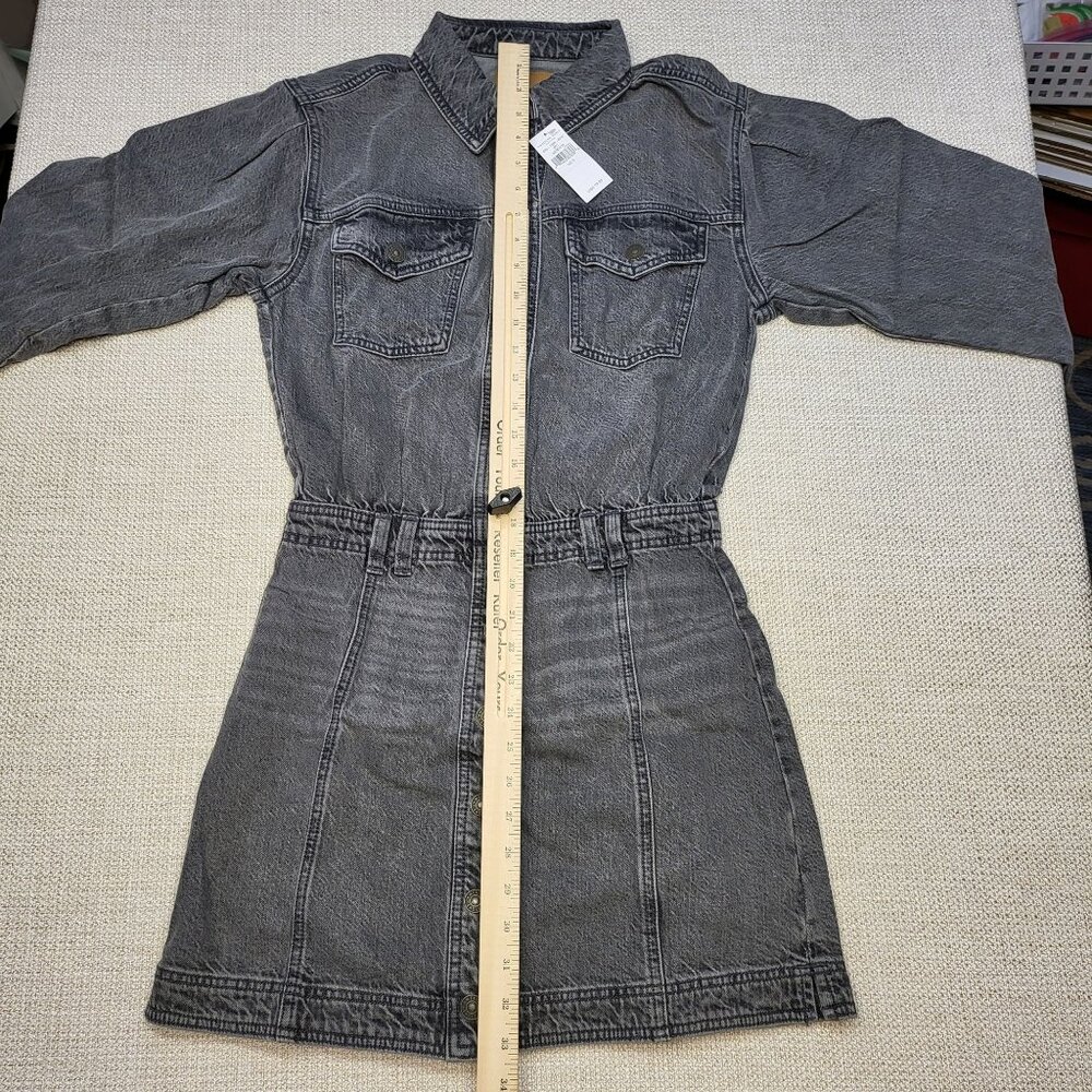 American Eagle Outfitters Womens Button-Down Denim Shirt Dress S/P NWT MSRP 79 - Picture 12 of 16